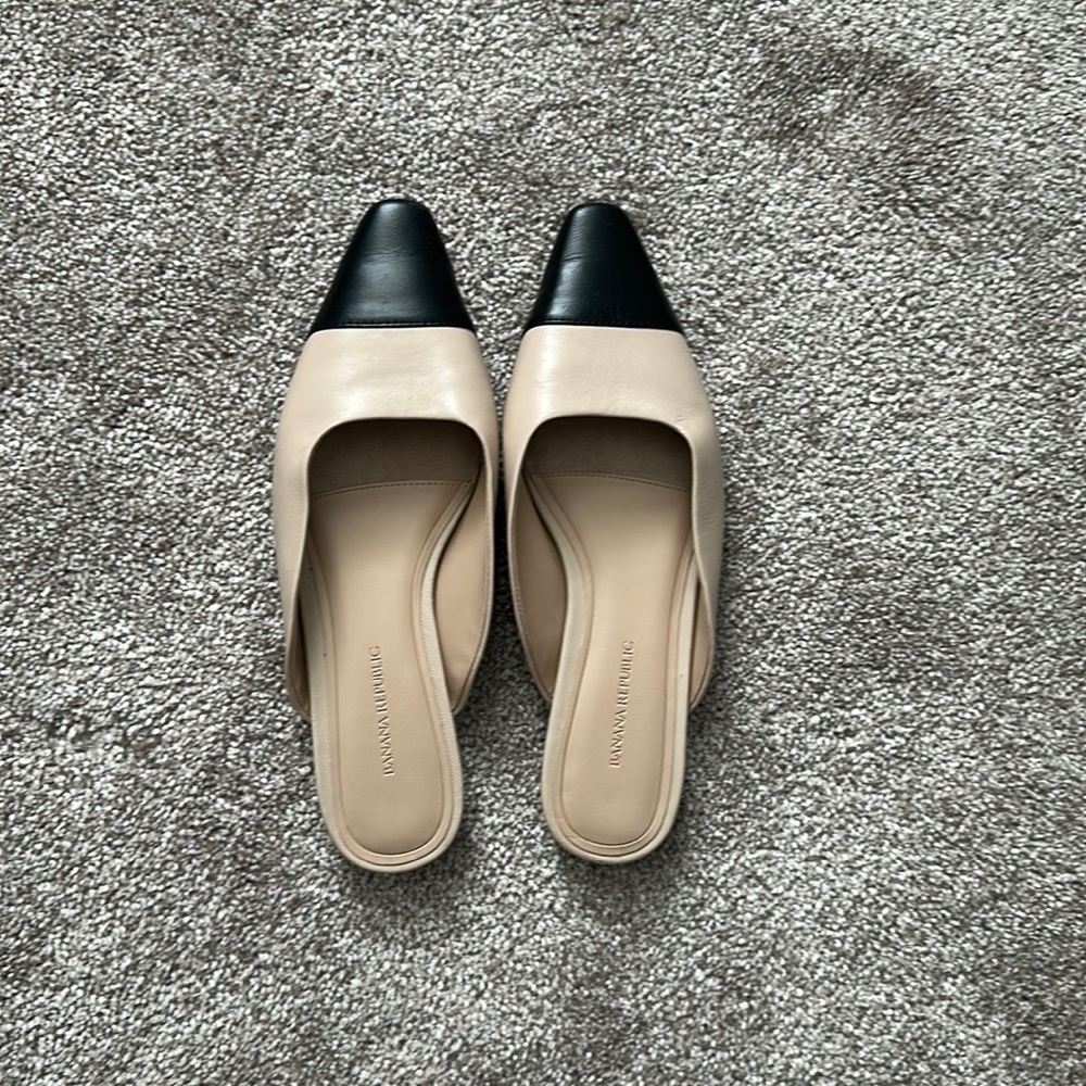 Banana republic- mules- gently worn